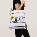 Snoopy & Woodstock | Smile Giggle Laugh Tote Bag<br><div class="desc">Take a look at this super cute design featuring Snoopy & Woodstock.</div>