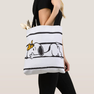 Snoopy & Woodstock | Smile Giggle Laugh Tote Bag
