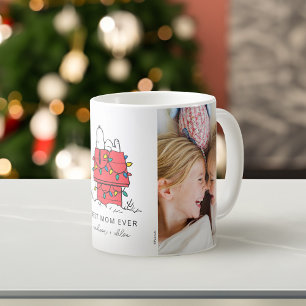 Snoopy's Christmas Doghouse   Best Mum - Photo Coffee Mug