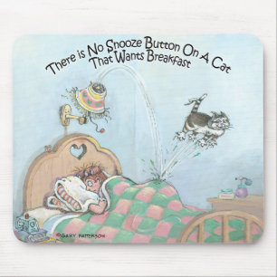 Snooze Button Mouse Pad