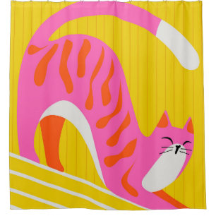 Snoozing Whiskers Shower Curtain