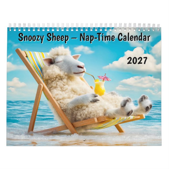 Snoozy Sheep – 2027 Nap-Time Calendar (Cover)
