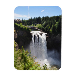 Snoqualmie Fall in Washington State Magnet