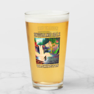 Snoqualmie Falls Washington Shirt, Sasquatch Glass