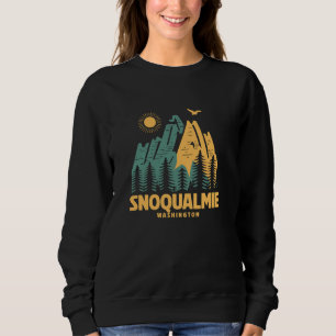 Snoqualmie Mountains Washington Hiking Outdoors Vi Sweatshirt