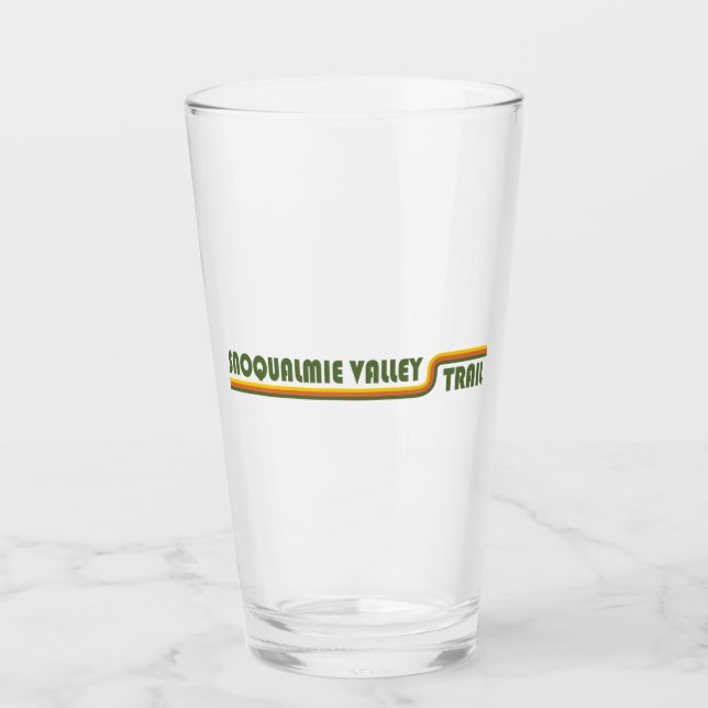 Snoqualmie Valley Trail Washington State Glass (Front)