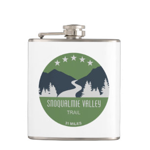 Snoqualmie Valley Trail Washington State Hip Flask