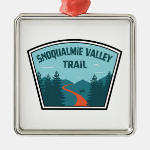 Snoqualmie Valley Trail Washington State Metal Ornament