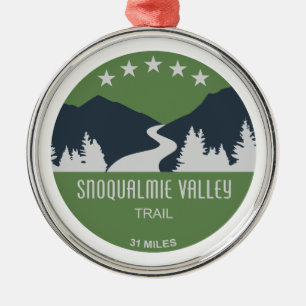 Snoqualmie Valley Trail Washington State Metal Ornament
