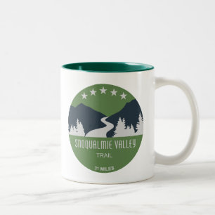 Snoqualmie Valley Trail Washington State Two-Tone Coffee Mug