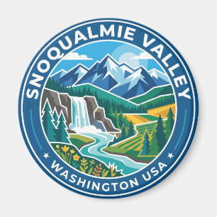 Snoqualmie Valley USA Magnet