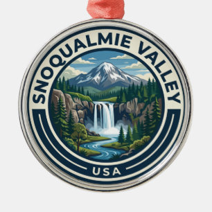 Snoqualmie Valley USA Metal Ornament