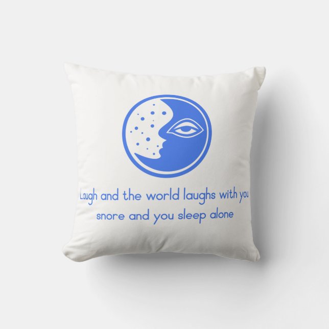 Snore And You Sleep Alone Cushion (Front)