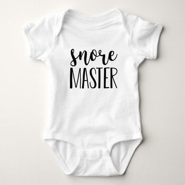 Snore Master Baby Bodysuit (Front)