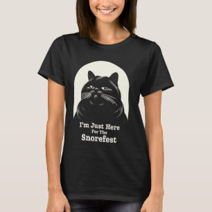 Snorefest Annoyed Cat Funny Coworker University Sa T-Shirt