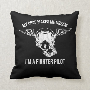 Snoring Cpap As A Fighter Pilot Mask Funny  Cushion