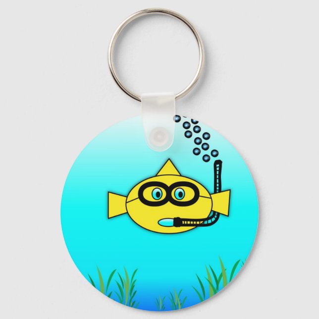 Snorkel Fish Key Ring (Front)