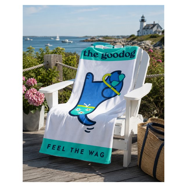 Snorkel Pup Beach Towel (Creator Uploaded)