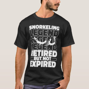 Snorkel Retired Diving  Diver Snorkeling T-Shirt
