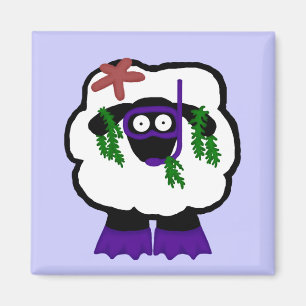 Snorkel Sheep Magnet