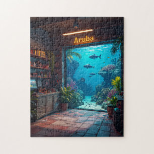 snorkel shop aruba jigsaw puzzle