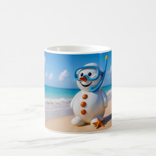 Snorkel Snowman Coffee Mug (Center)