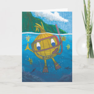 snorkel sweety onion blank card