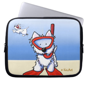 Snorkel Westies Laptop Sleeve