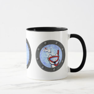 Snorkel Westies Portholes Mug