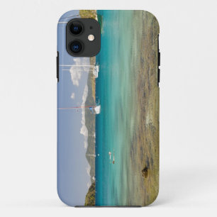 Snorkelers in idyllic Pirates Bight cove, Bight, iPhone 11 Case