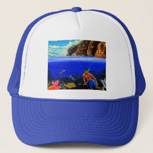 Snorkelling at Black Rock Trucker Hat