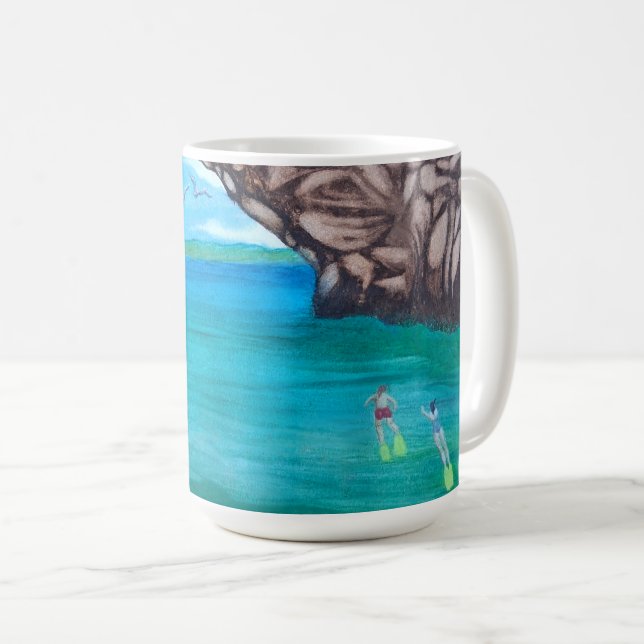 Snorkelling in Paradise  Coffee Mug (Front Right)