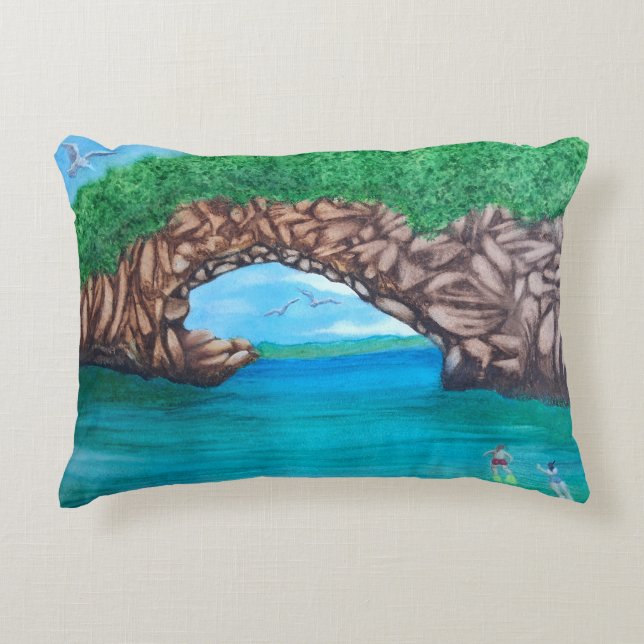 Snorkelling in Paradise Decorative Cushion (Front)