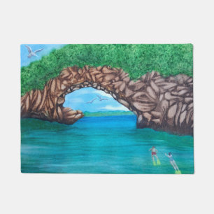 Snorkelling in Paradise  Doormat