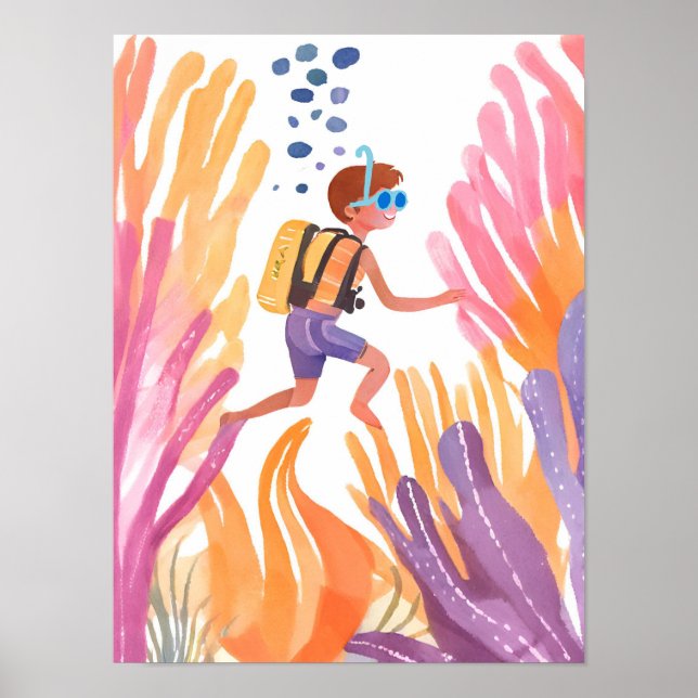 Snorkelling is awesome poster (Front)