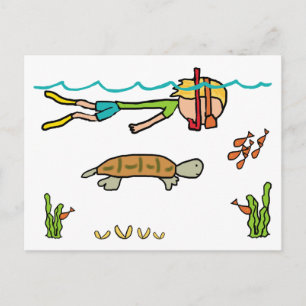 Snorkelling Postcard