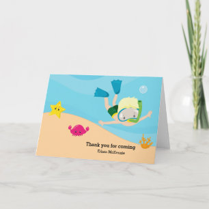 Snorkelling Thank You Card