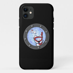 Snorkelling Westies Portal iPhone 11 Case