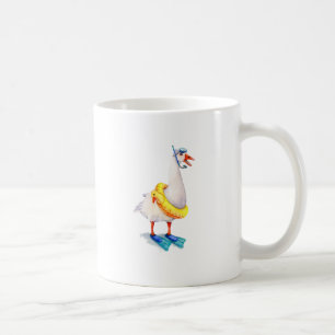 Snorkelling White Goose Coffee Mug