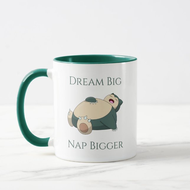 Snorlax Dream Big Nap Bigger Mug (Left)