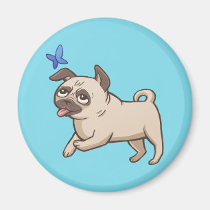 SNORT Fawn Pug Magnet