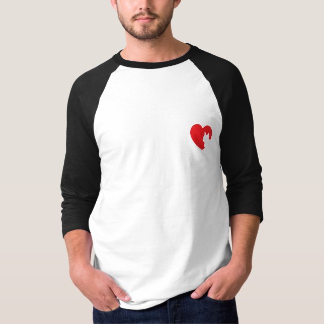 SNORT Heart - Frenchie T-Shirt (Front)