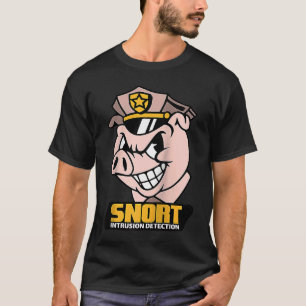 Snort Intrusion Detection Pig Cybersecurity Securi T-Shirt