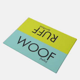 SNORT woof/ruff doormat