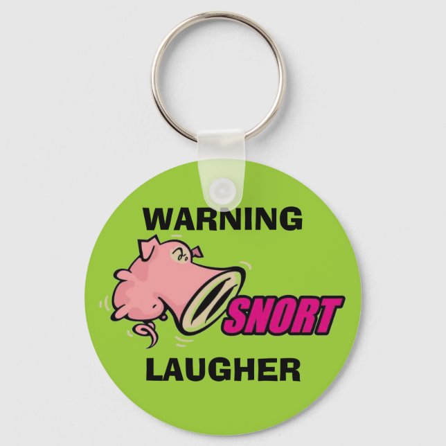 Snorting Laugher Key Ring (Front)
