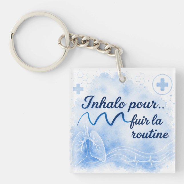 Snorting to escape the routine key ring (Front)