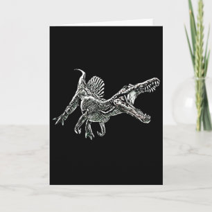 Snosaurus Motif Dinosaur Prehistoric Predator Dino Card