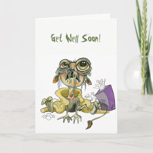 Snot Goblin Get Well Card (Front)