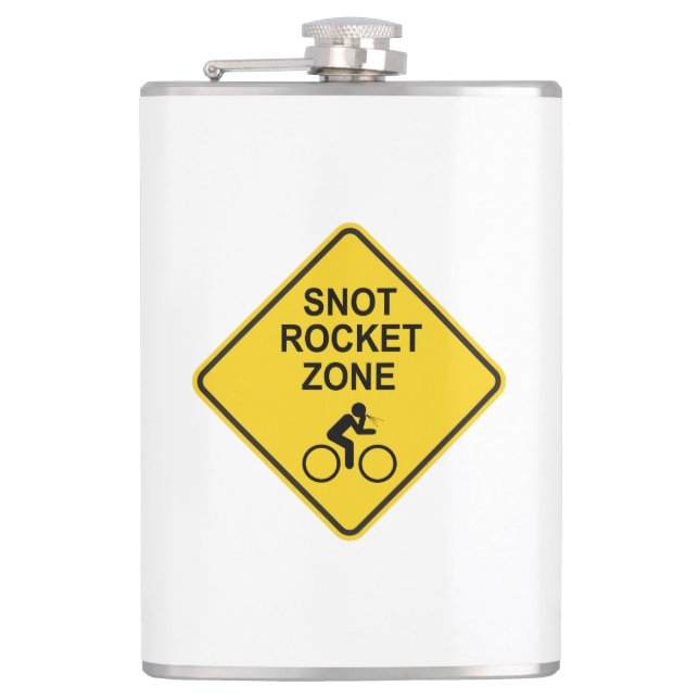 Snot Rocket Zone Hip Flask (Front)