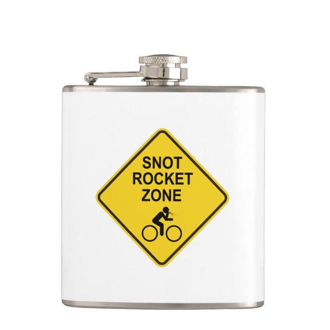 Snot Rocket Zone Hip Flask (Front)